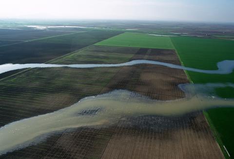 Inundación en la vega del río Cigüela